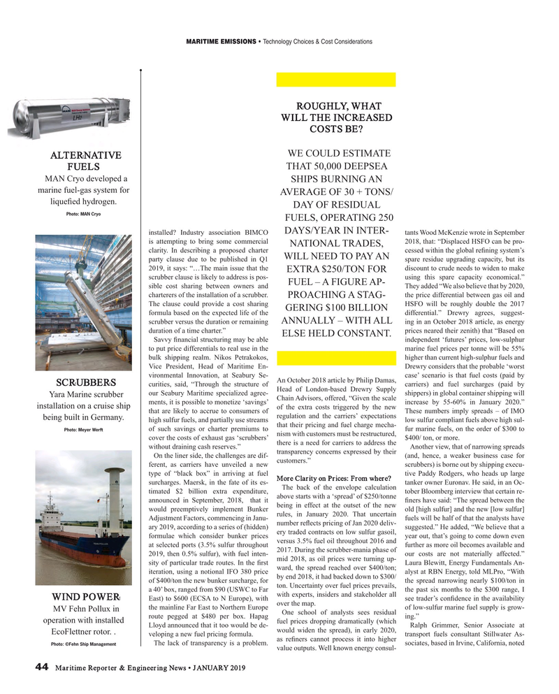 Maritime Reporter Magazine, page 44,  Jan 2019