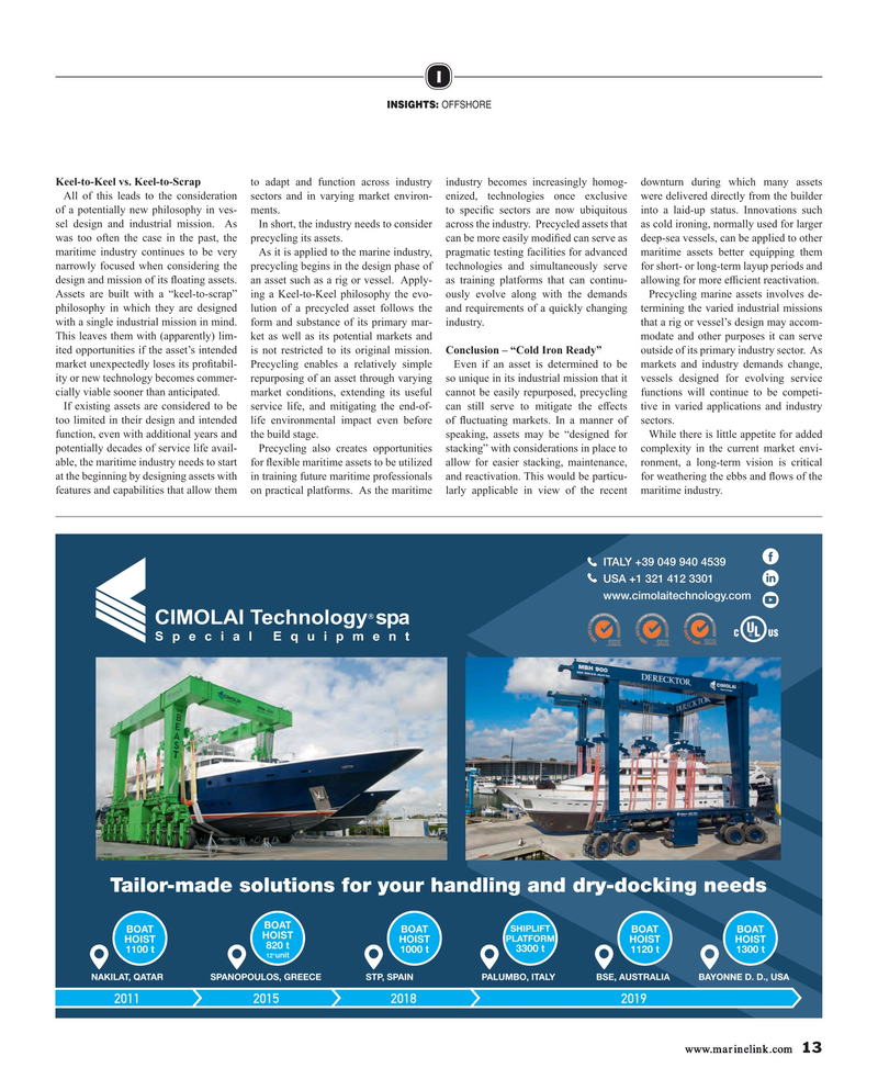 Maritime Reporter Magazine, page 13,  Feb 2019