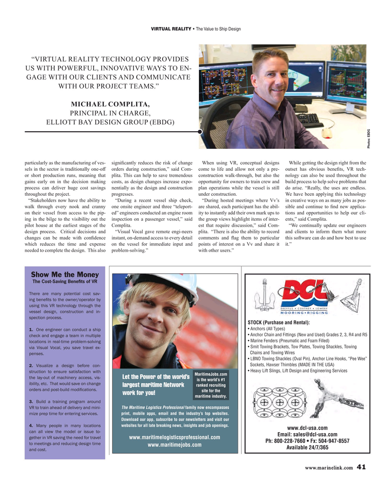Maritime Reporter Magazine, page 41,  Feb 2019