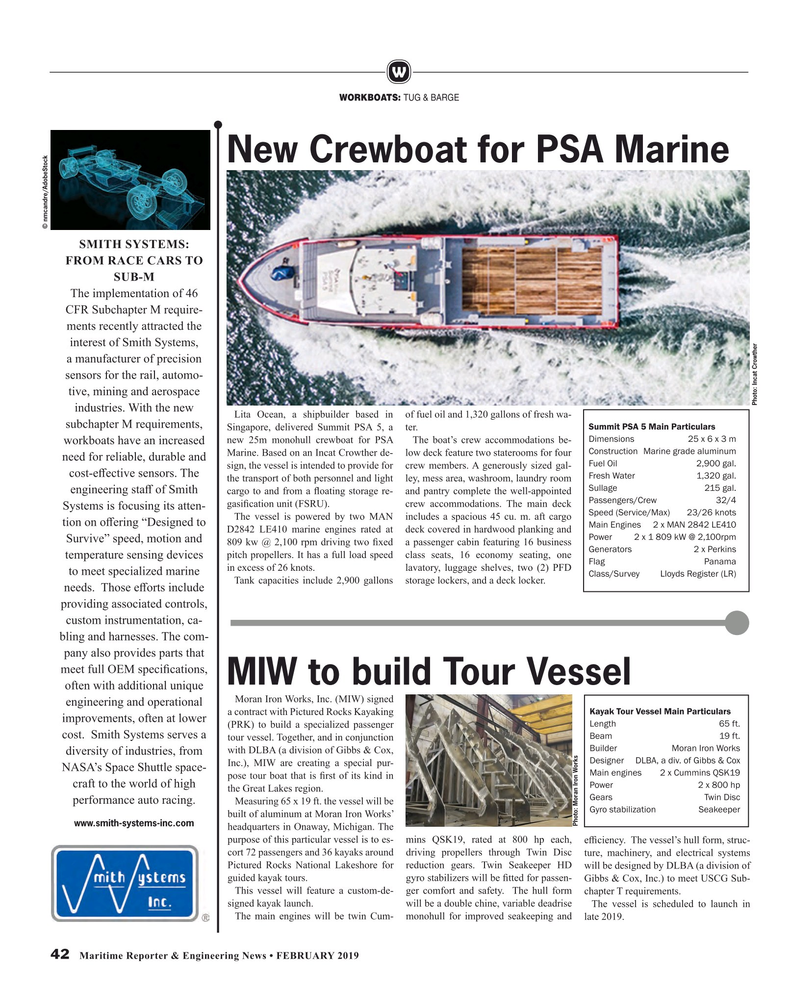 Maritime Reporter Magazine, page 42,  Feb 2019