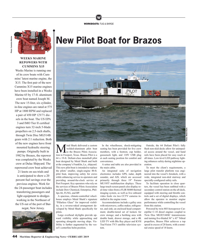 Maritime Reporter Magazine, page 44,  Feb 2019