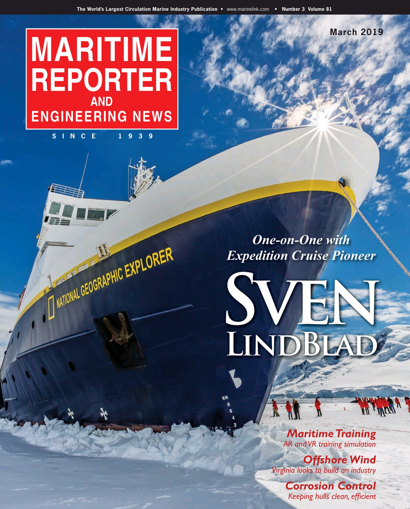 Maritime Reporter Magazine Cover Mar 2019 - Cruise Shipping