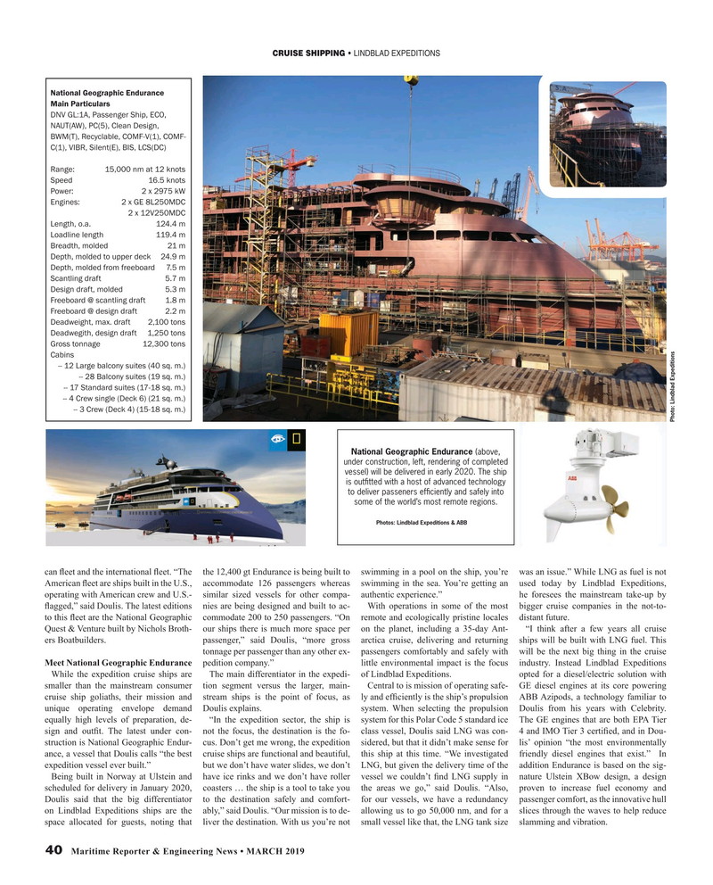 Maritime Reporter Magazine, page 40,  Mar 2019