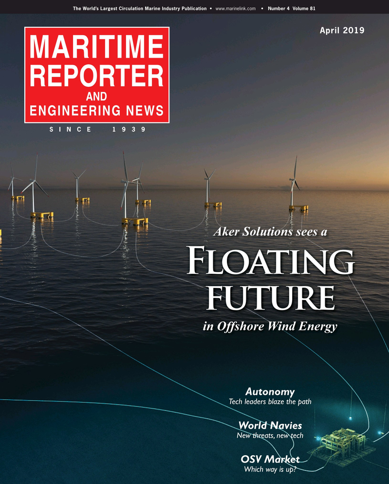 Maritime Reporter Magazine Cover Apr 2019 - Navies of the World