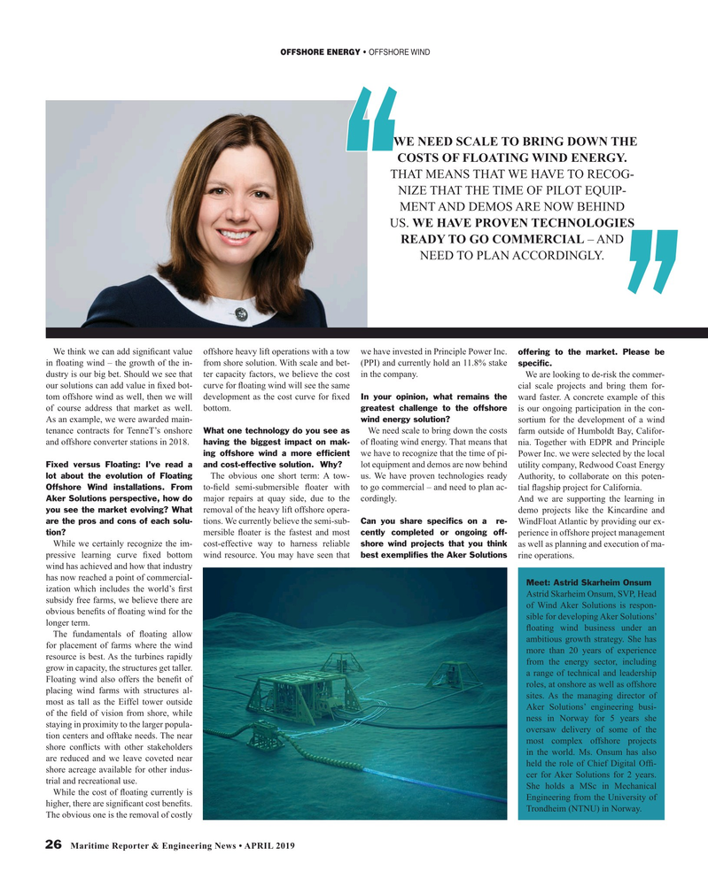 Maritime Reporter Magazine, page 26,  Apr 2019