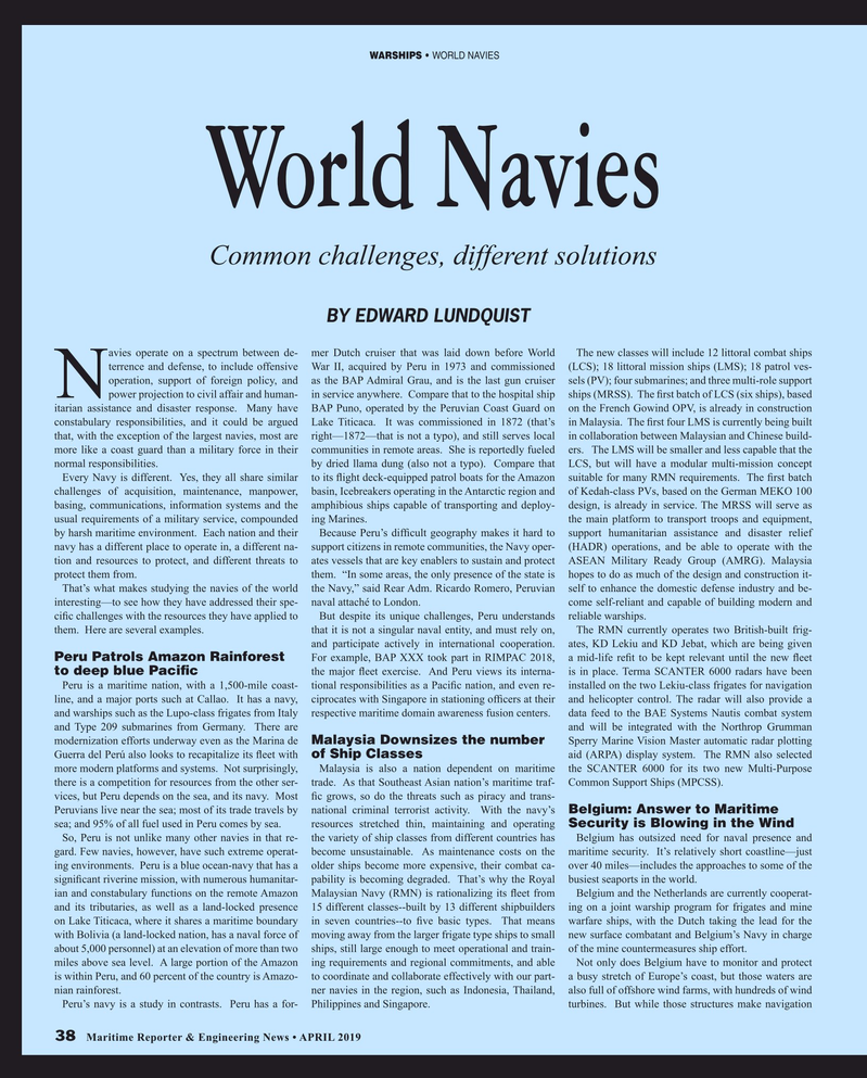 Maritime Reporter Magazine, page 38,  Apr 2019