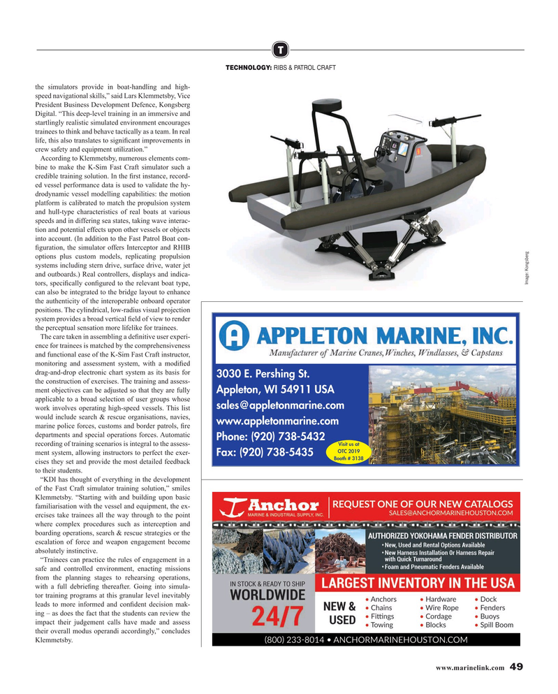 Maritime Reporter Magazine, page 49,  Apr 2019