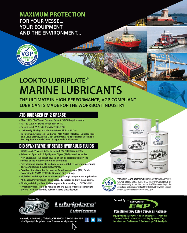 Maritime Reporter Magazine, page 2nd Cover,  May 2019
