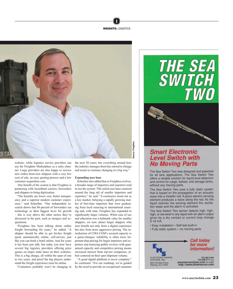 Maritime Reporter Magazine, page 23,  May 2019
