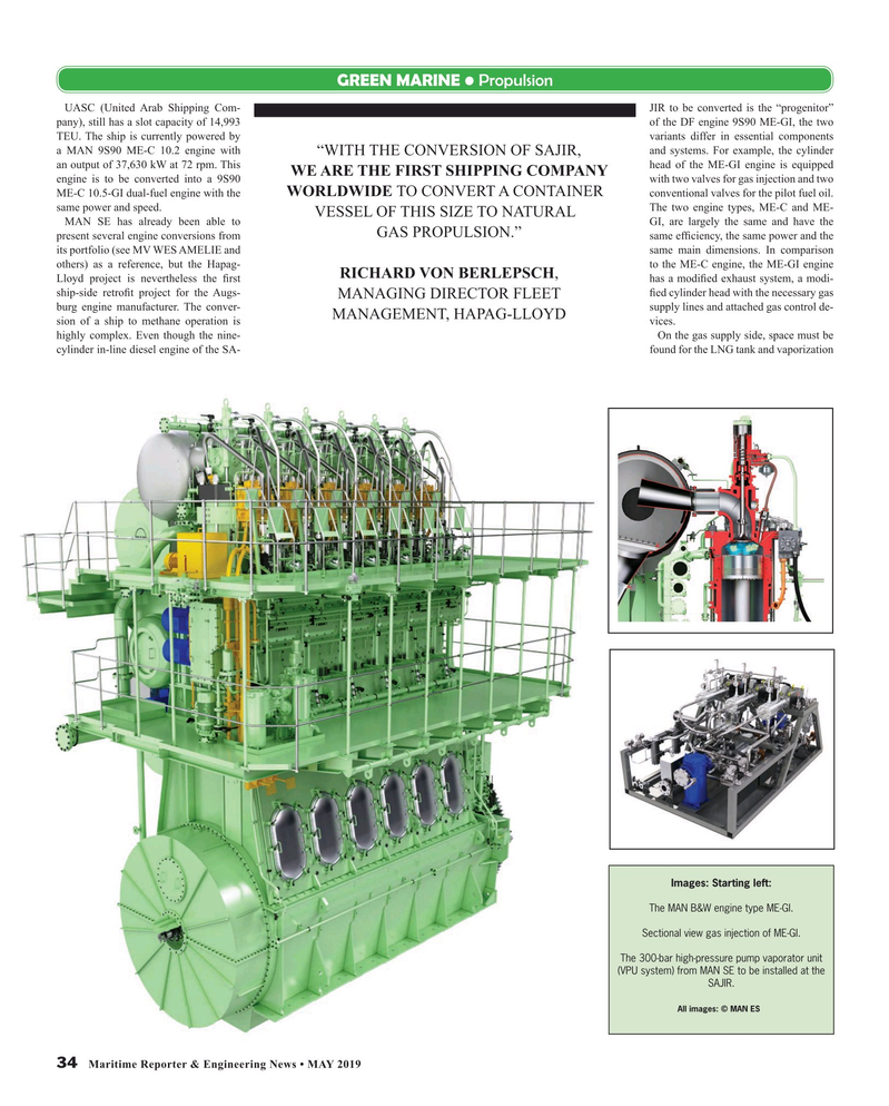 Maritime Reporter Magazine, page 34,  May 2019