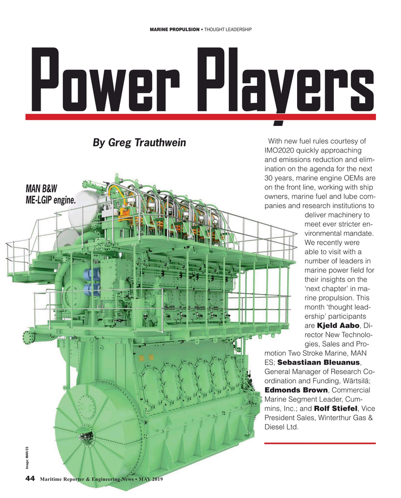 Maritime Reporter Magazine, page 44,  May 2019