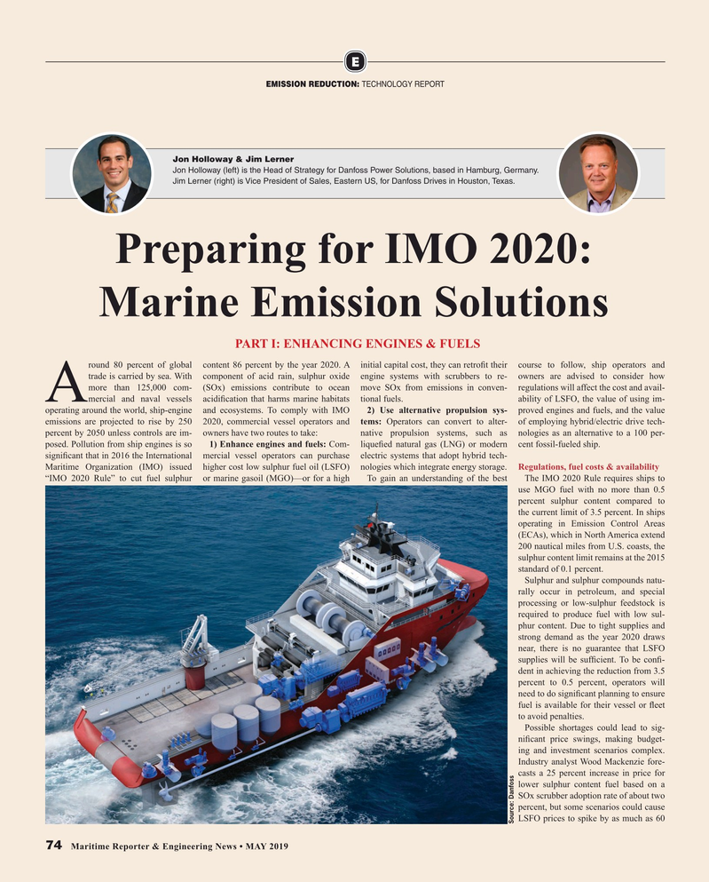 Maritime Reporter Magazine, page 74,  May 2019