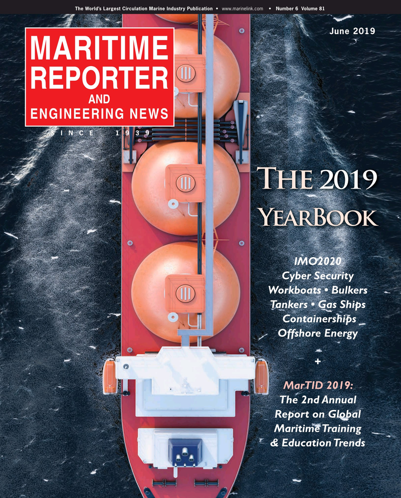 Maritime Reporter Magazine Cover Jun 2019 - 80th Anniversary World Yearbook