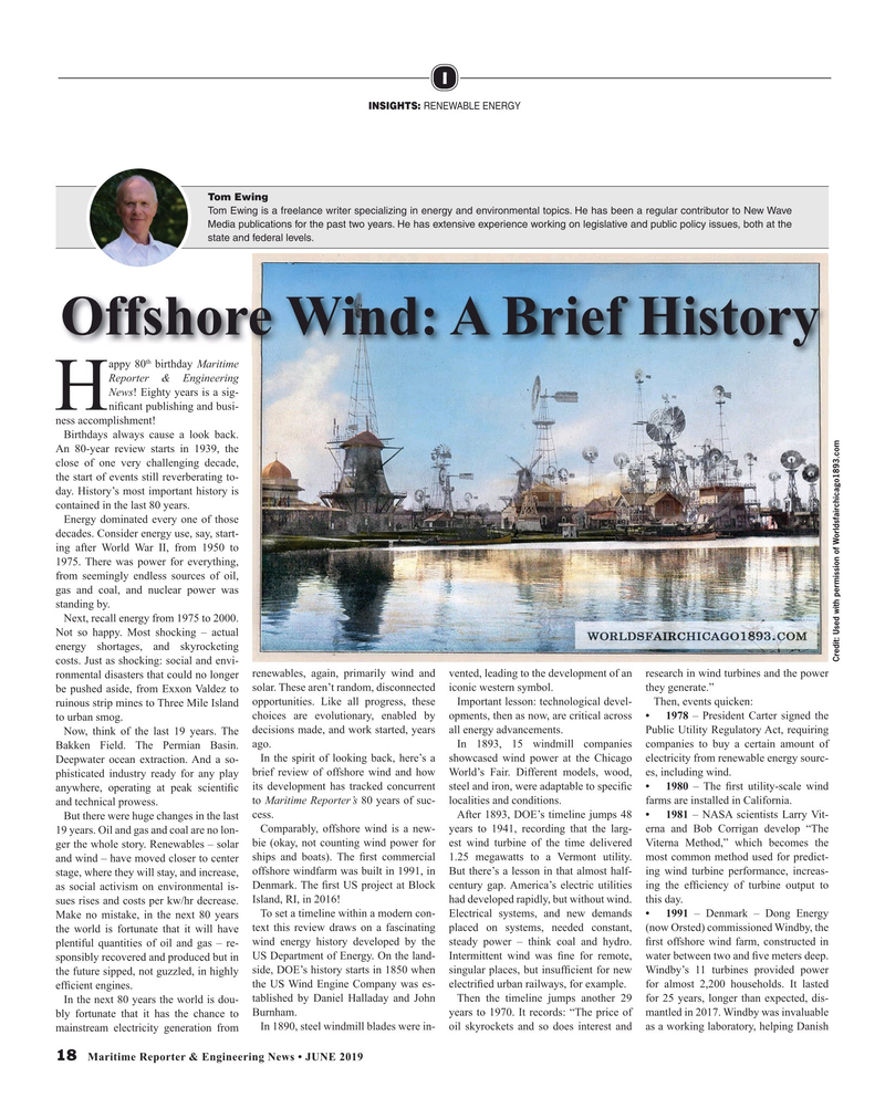 Maritime Reporter Magazine, page 18,  Jun 2019