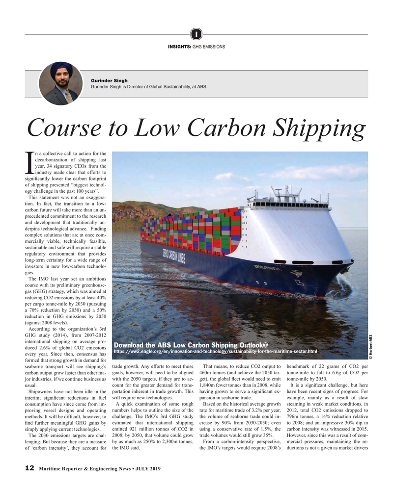 Maritime Reporter Magazine, page 12,  Jul 2019