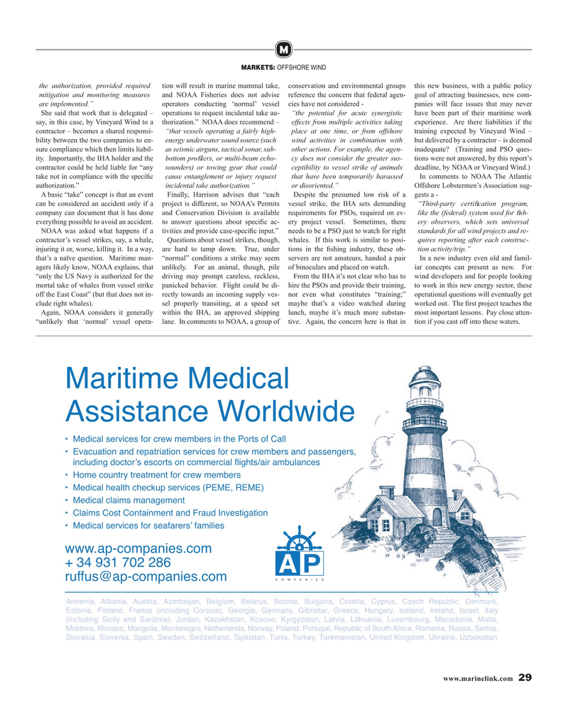 Maritime Reporter Magazine, page 29,  Aug 2019
