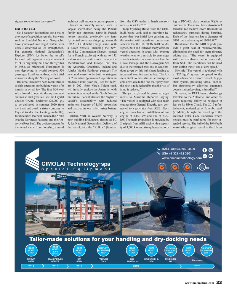 Maritime Reporter Magazine, page 33,  Aug 2019