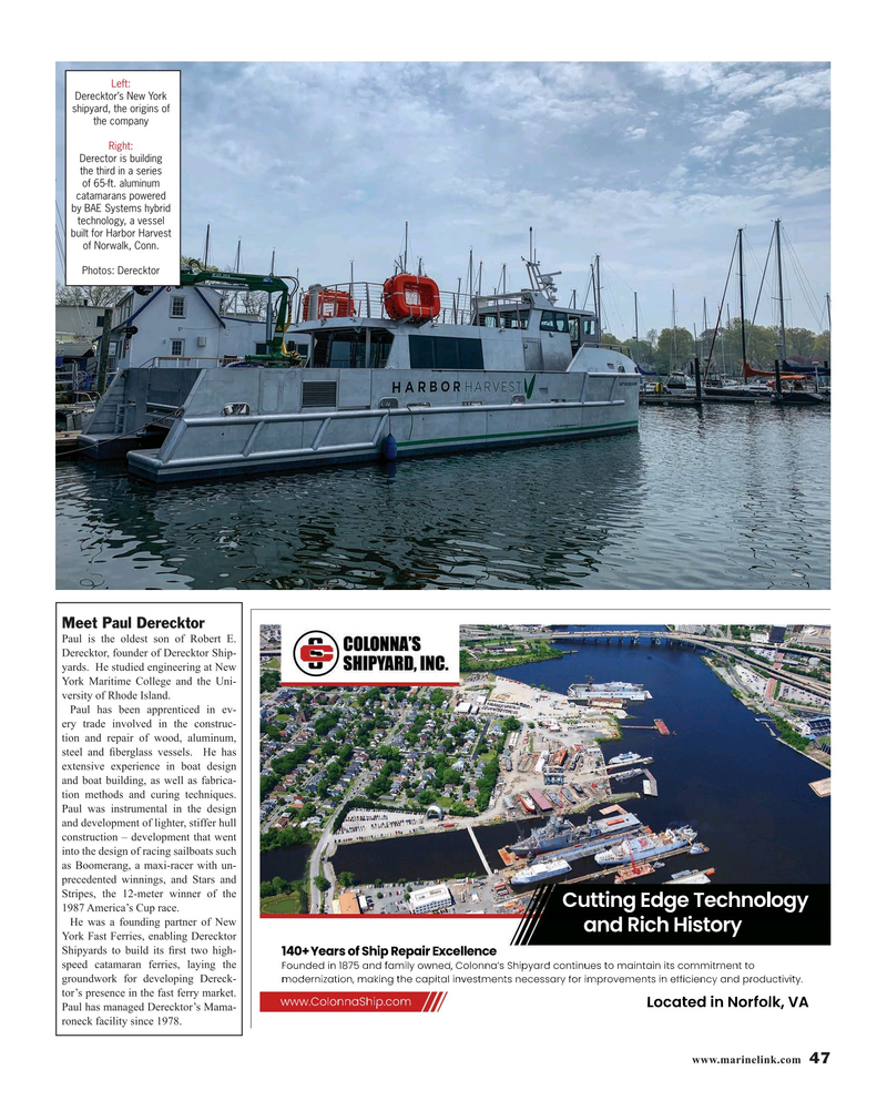 Maritime Reporter Magazine, page 47,  Aug 2019