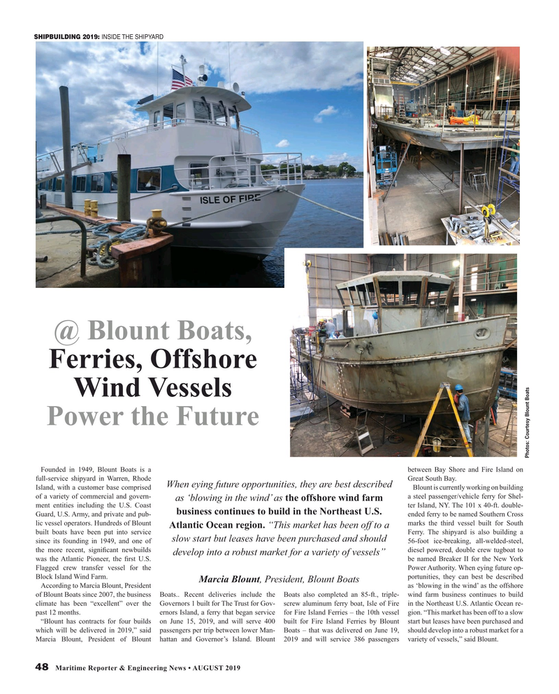 Maritime Reporter Magazine, page 48,  Aug 2019