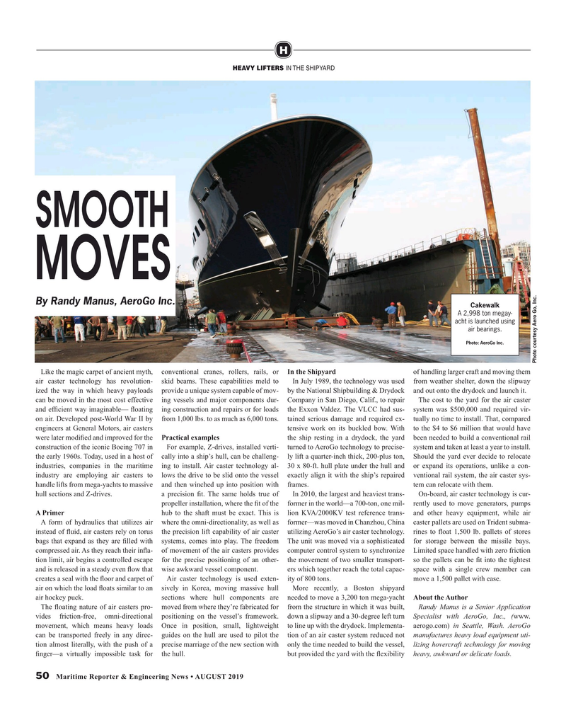 Maritime Reporter Magazine, page 50,  Aug 2019