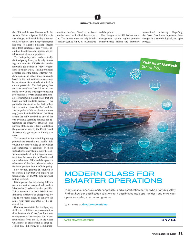 Maritime Reporter Magazine, page 11,  Sep 2019