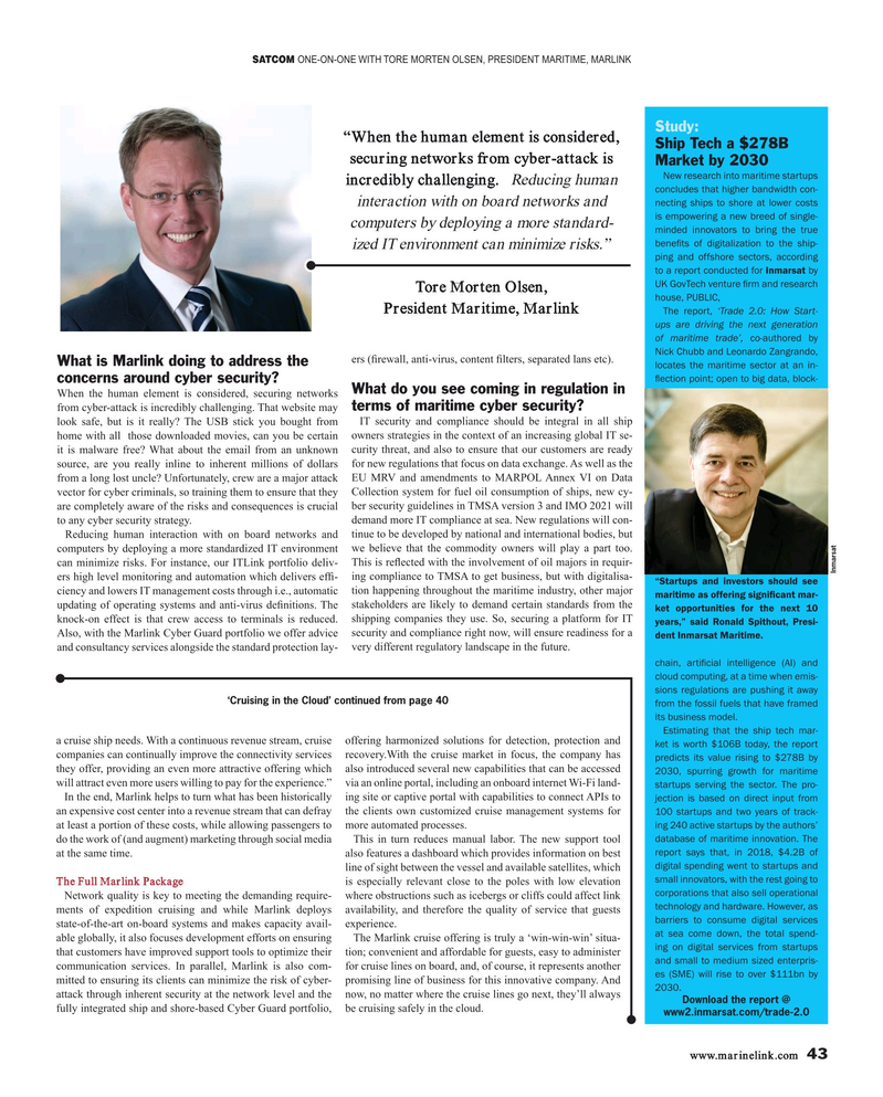 Maritime Reporter Magazine, page 43,  Sep 2019