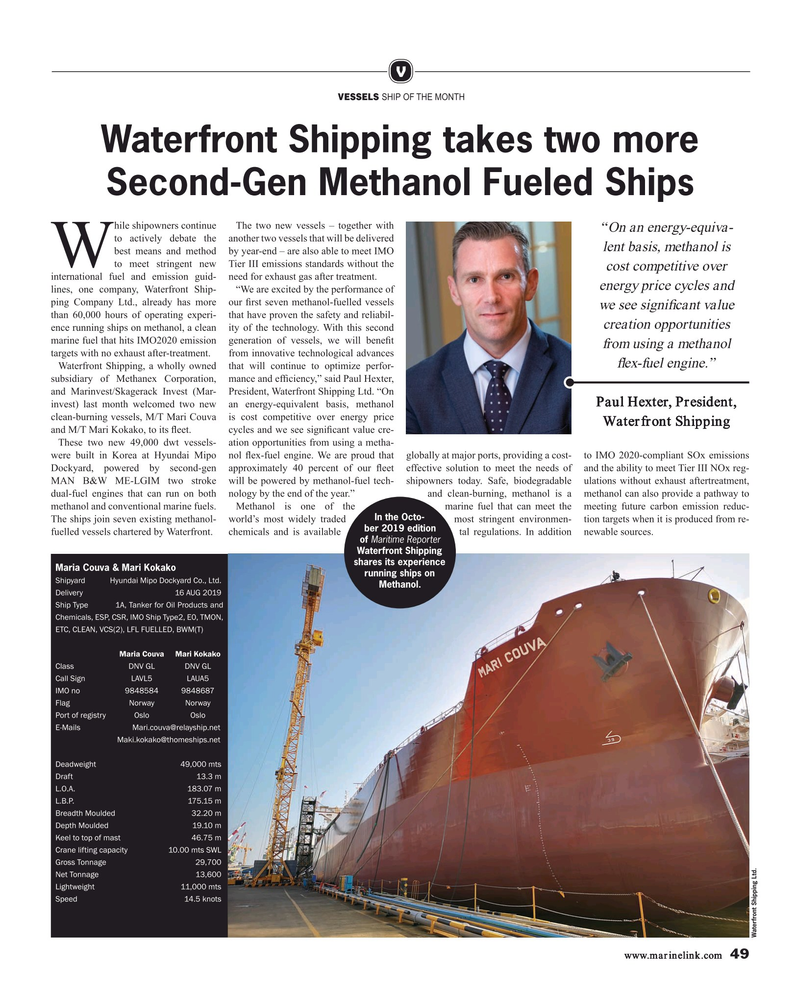 Maritime Reporter Magazine, page 49,  Sep 2019