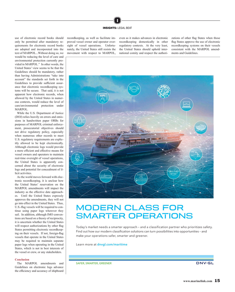 Maritime Reporter Magazine, page 15,  Oct 2019