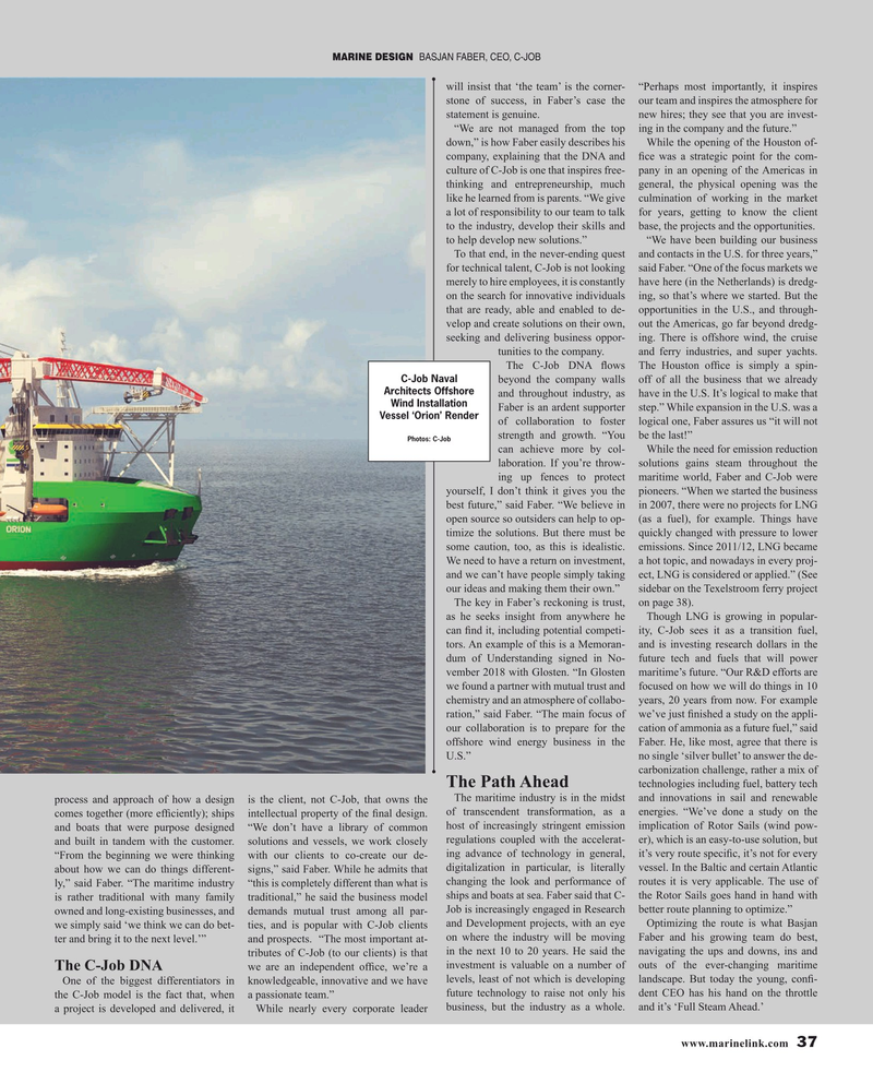 Maritime Reporter Magazine, page 37,  Oct 2019