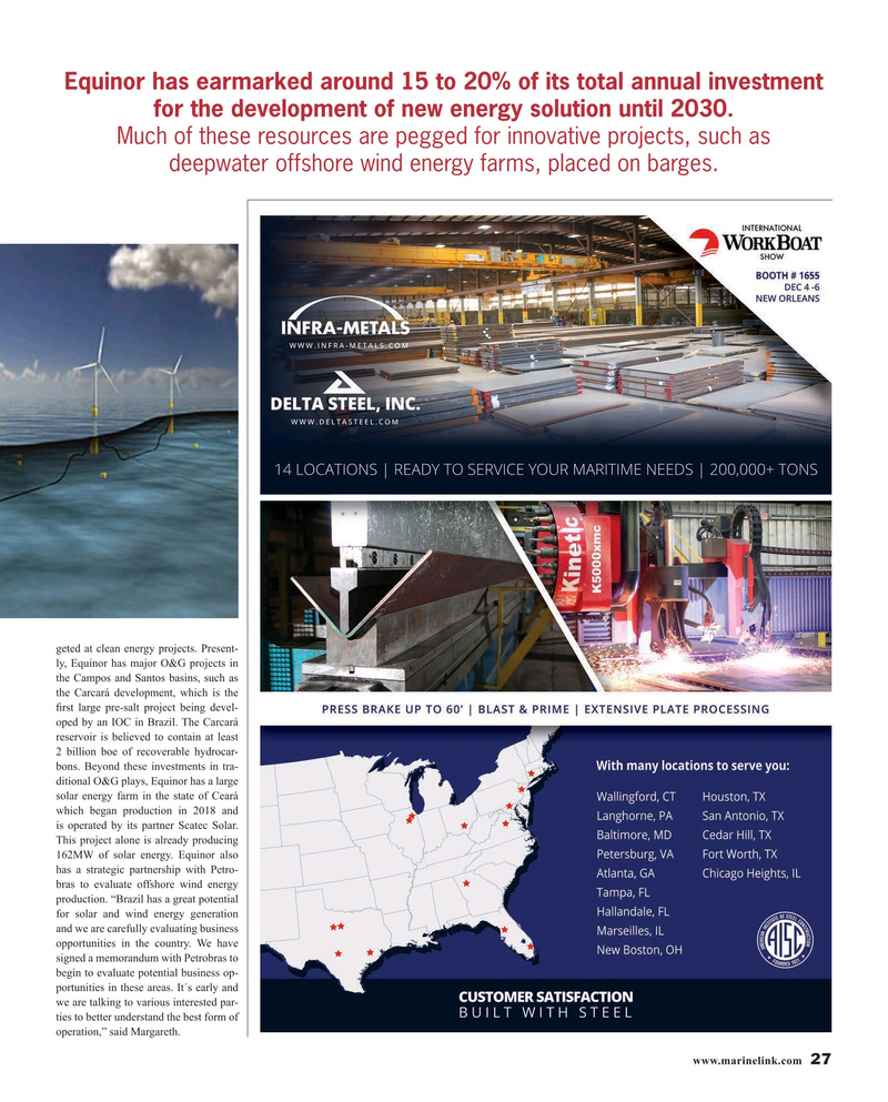 Maritime Reporter Magazine, page 27,  Nov 2019