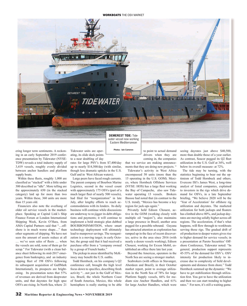 Maritime Reporter Magazine, page 32,  Nov 2019