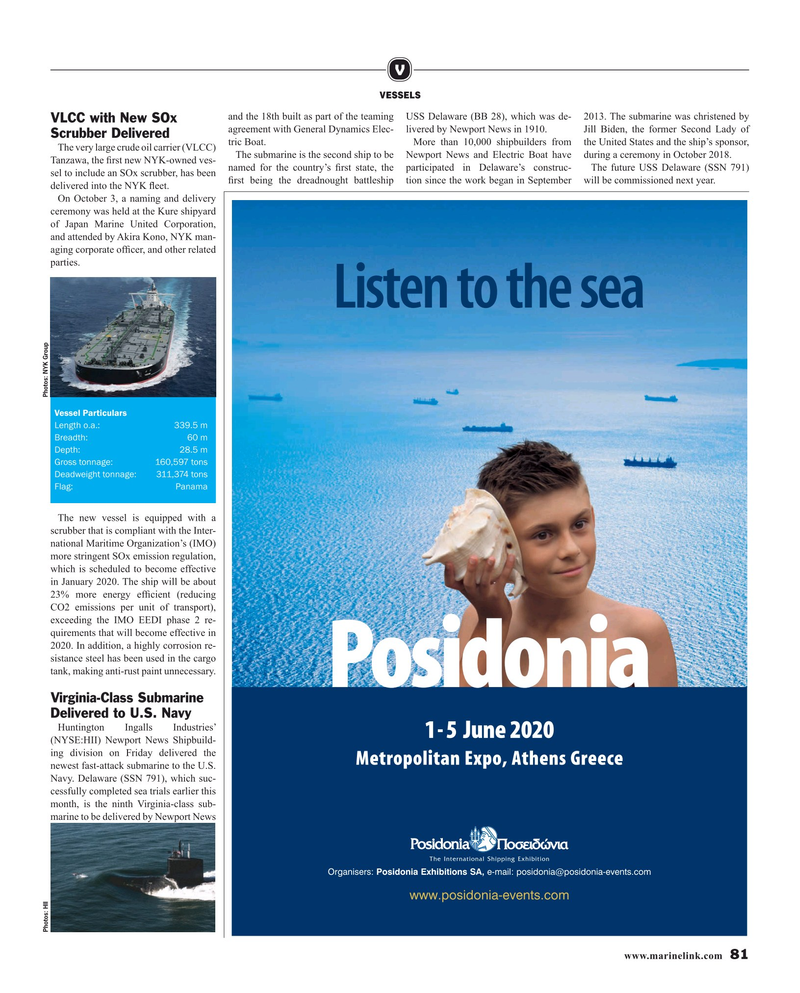 Maritime Reporter Magazine, page 81,  Nov 2019