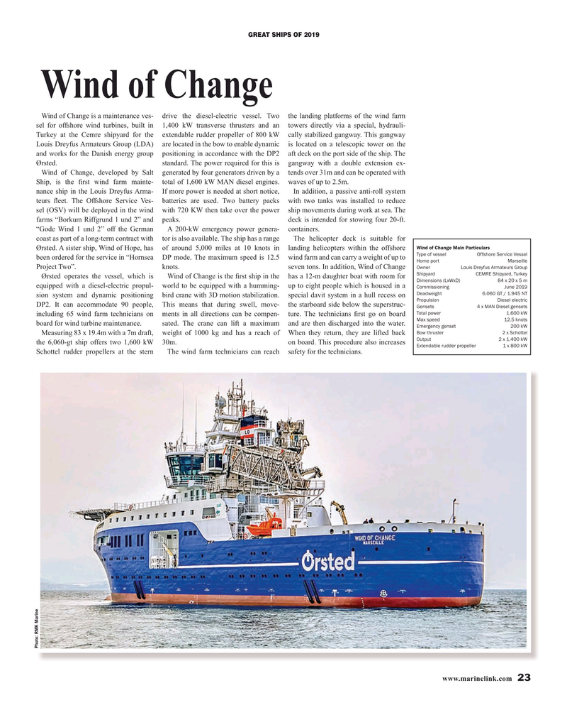 Maritime Reporter Magazine, page 23,  Dec 2019