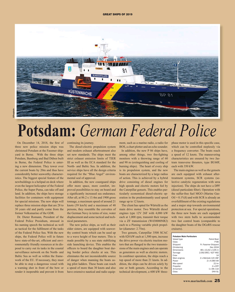 Maritime Reporter Magazine, page 25,  Dec 2019