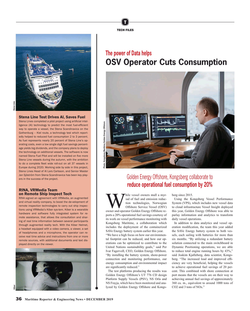 Maritime Reporter Magazine, page 36,  Dec 2019