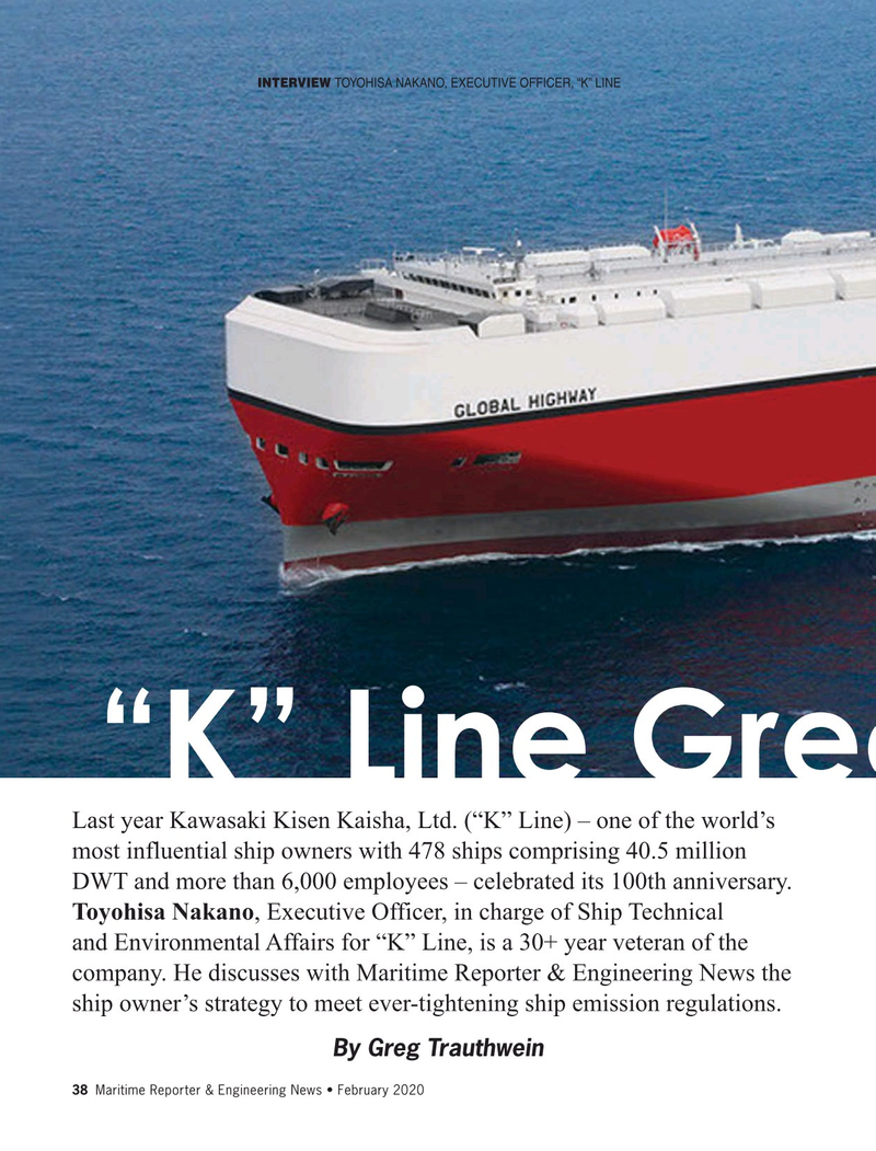 Maritime Reporter Magazine, page 38,  Feb 2020