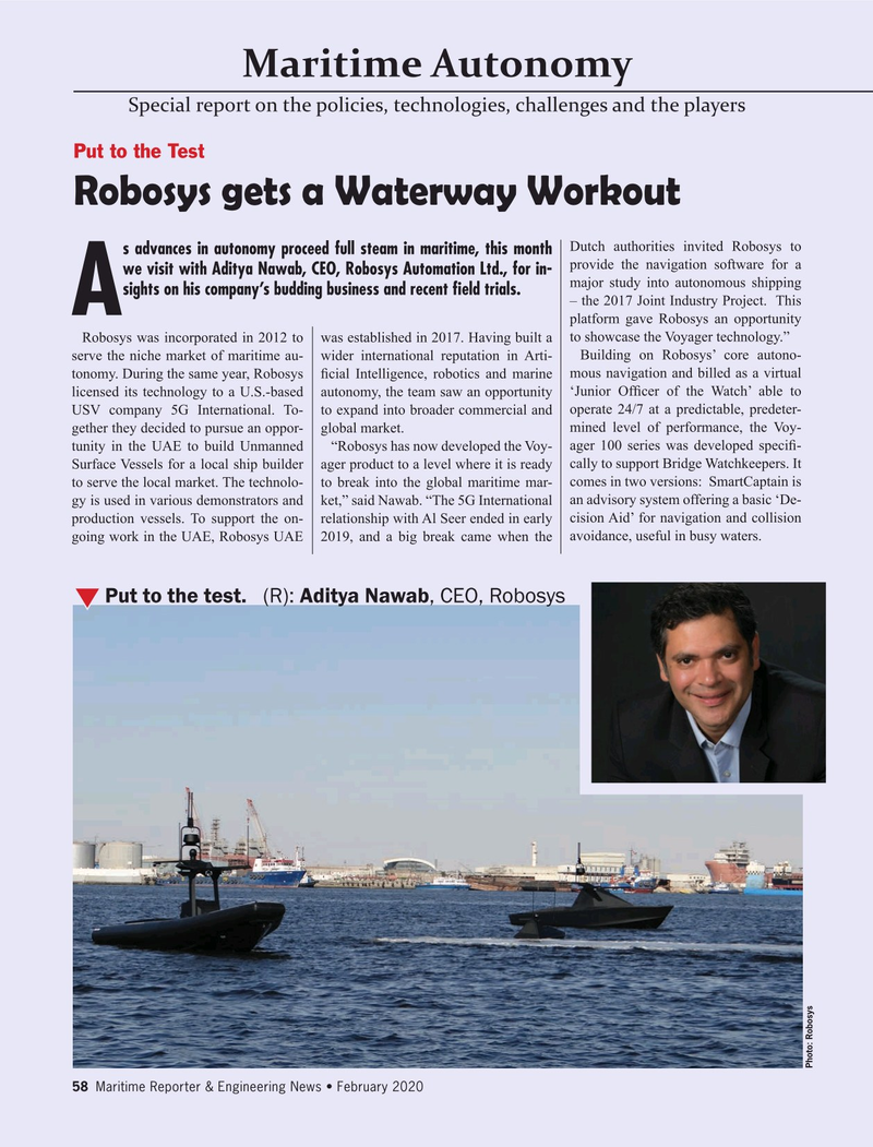 Maritime Reporter Magazine, page 58,  Feb 2020