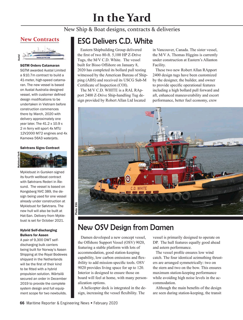 Maritime Reporter Magazine, page 66,  Feb 2020
