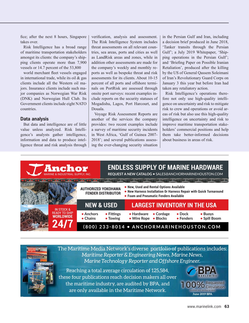 Maritime Reporter Magazine, page 63,  Mar 2020