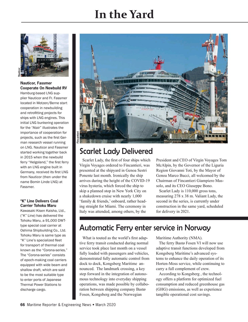Maritime Reporter Magazine, page 66,  Mar 2020