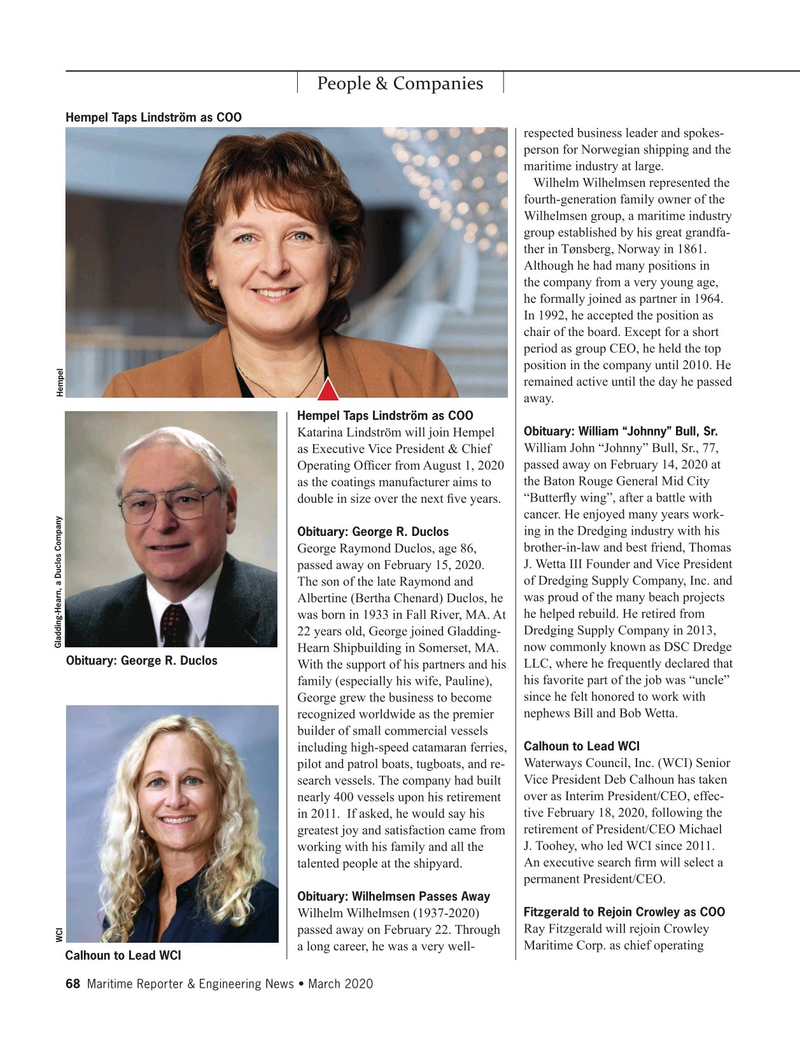 Maritime Reporter Magazine, page 68,  Mar 2020