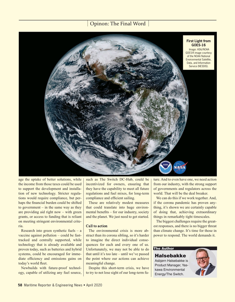 Maritime Reporter Magazine, page 58,  Apr 2020