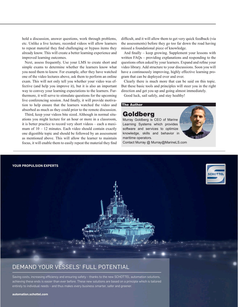 Maritime Reporter Magazine, page 13,  May 2020