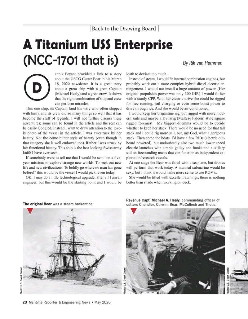 Maritime Reporter Magazine, page 20,  May 2020