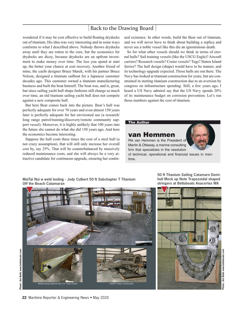 Maritime Reporter Magazine, page 22,  May 2020