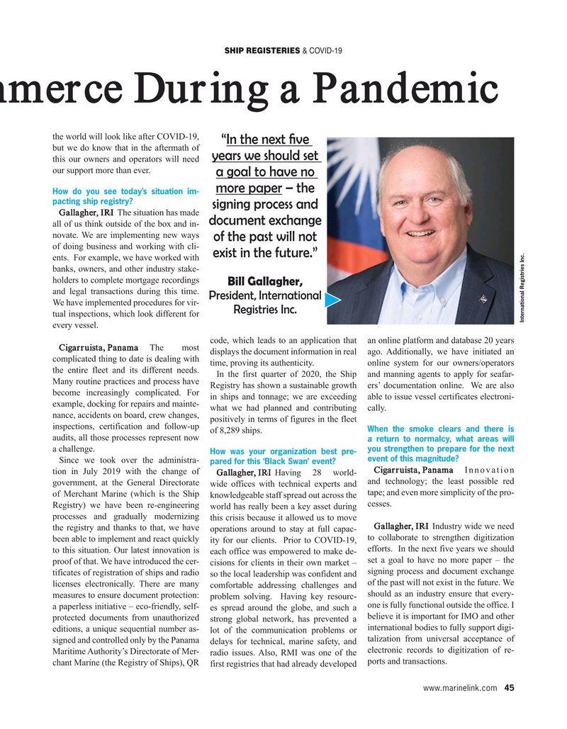 Maritime Reporter Magazine, page 45,  May 2020