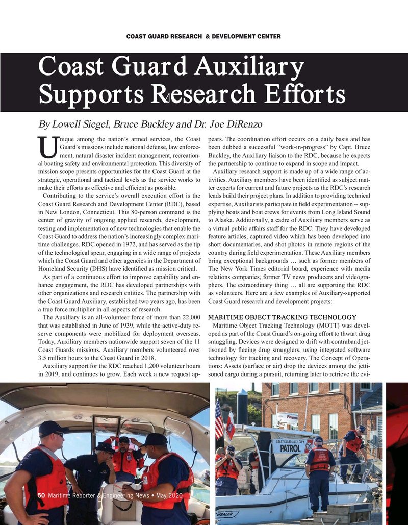 Maritime Reporter Magazine, page 50,  May 2020