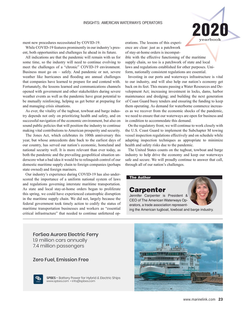 Maritime Reporter Magazine, page 23,  Jun 2020