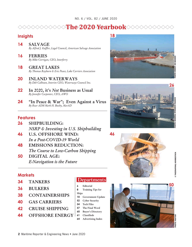 Maritime Reporter Magazine, page 2,  Jun 2020
