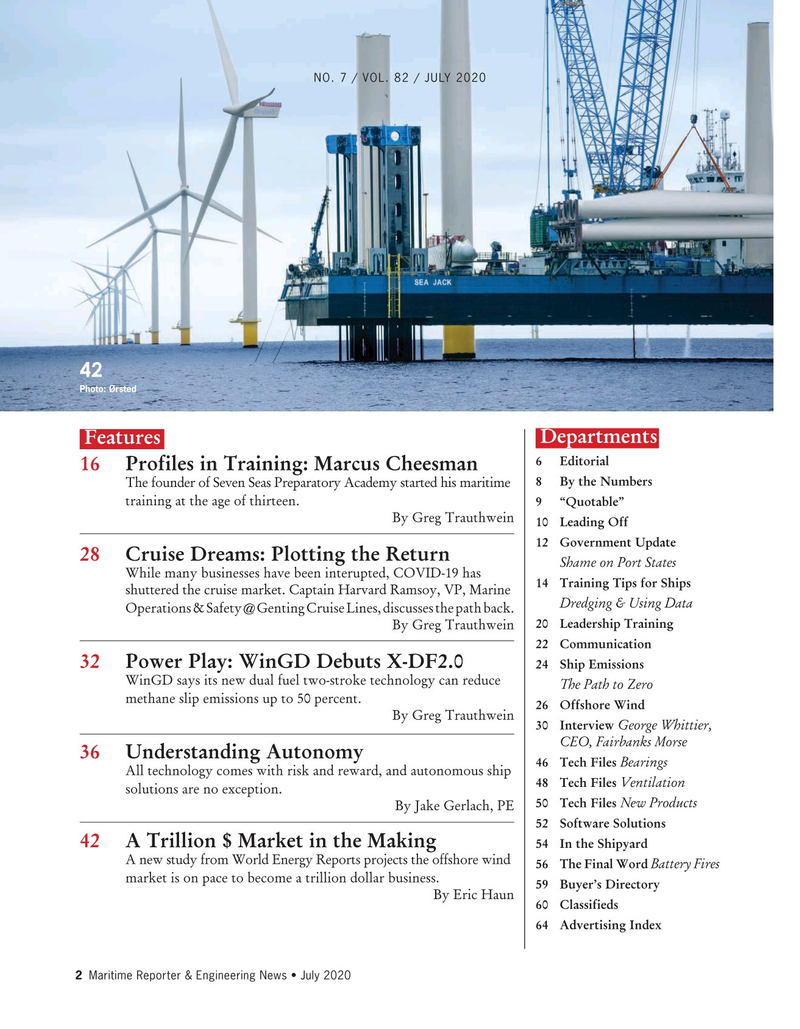 Maritime Reporter Magazine, page 2,  Jul 2020